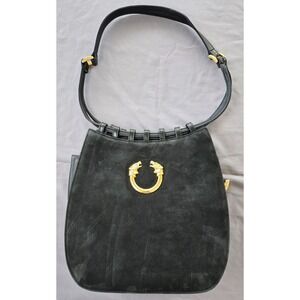Vintage Italia Moda Black Structured Box Purse Quiet Luxury Old Money Retro Chic